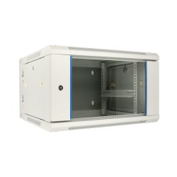Extralink 6U 600x600 AZH Szara | Szafa rack | montowana na ścianie, dwusekcyjna