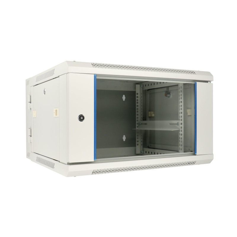 Extralink 6U 600x600 AZH Szara | Szafa rack | montowana na ścianie, dwusekcyjna