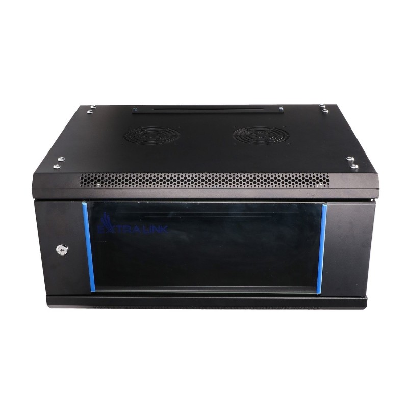 Extralink 4U 600x450 Czarna | Szafa rack | montowana na ścianie