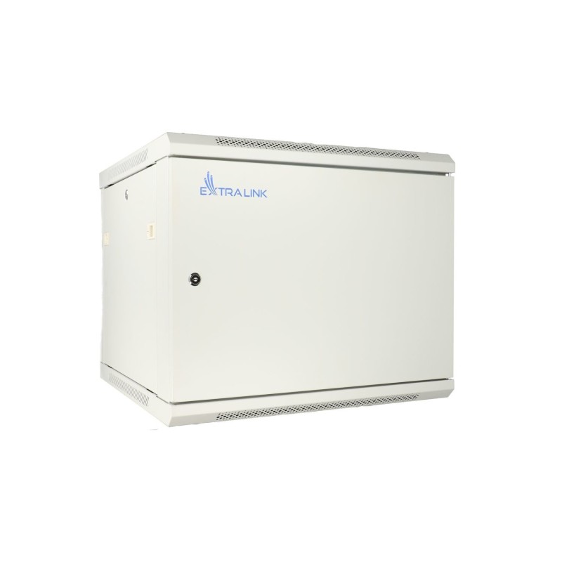 Extralink 9U 600x600 ASP Szara | Szafa rack | montowana na ścianie, drzwi blaszane pełne