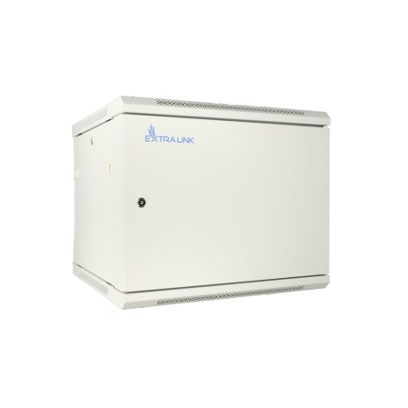 Extralink 9U 600x600 ASP Szara | Szafa rack | montowana na ścianie, drzwi blaszane pełne