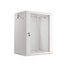 Lanberg :: Rack Cabinet 19? Wall-Mount 15U/600X450 (flat-pack) V2 Grey, Glass door