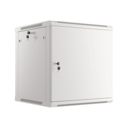 SZAFA INSTALACYJNA RACK WISZĄCA 19" 12U 600X600 SZARA DRZWI METALOWE LANBERG (FLAT PACK)