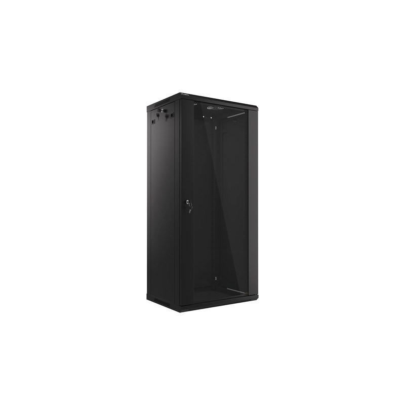 Lanberg :: Rack Cabinet 19? Wall-Mount 27U/600X450 (flat-pack) V2 Black LANBERG