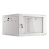 Lanberg :: Rack Cabinet 19? Wall-Mount 6U/600X600 (flat-pack) V2 Grey, Glass door