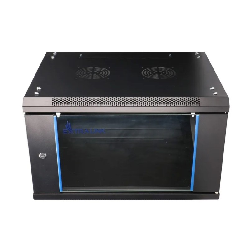 Extralink 6U 600x450 Czarna | Szafa rack | montowana na ścianie