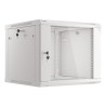 Lanberg :: Rack Cabinet 19? Wall-Mount 9U/600X600 (flat-pack) V2 Grey, Glass door