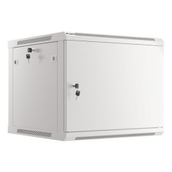 SZAFA INSTALACYJNA RACK WISZĄCA 19" 9U 600X600 SZARA DRZWI METALOWE LANBERG (FLAT PACK)