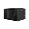 SZAFA INSTALACYJNA RACK WISZĄCA DWUSEKCYJNA 19" 6U 600X600 CZARNA LANBERG (FLAT PACK)