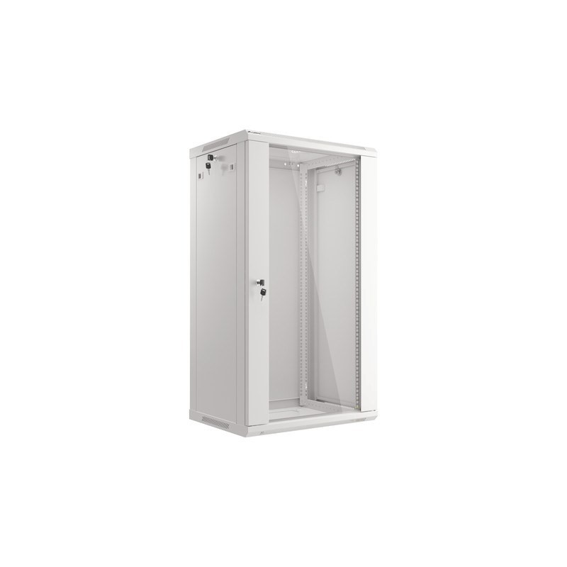SZAFA INSTALACYJNA RACK WISZĄCA 19" 22U 600X450 SZARA LANBERG (FLAT PACK) V2