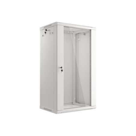 SZAFA INSTALACYJNA RACK WISZĄCA 19" 22U 600X450 SZARA LANBERG (FLAT PACK) V2