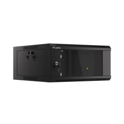 SZAFA INSTALACYJNA RACK WISZĄCA 19" 4U 600 SZYBKI MONTAŻ CZARNA LANBERG (FLAT PACK)