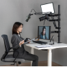 Uchwyt na monitor mikrofon kamerę i naświetlacz All-In-One Studio NanoRS, YouTube, 17"-32", max. 9kg, RS164