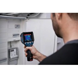 Bosch GTC 600 C Noise equivalent temperature difference (NETD) IR Czarny, Niebieski 256 x 192 px Wbudowany wyświetlacz LCD