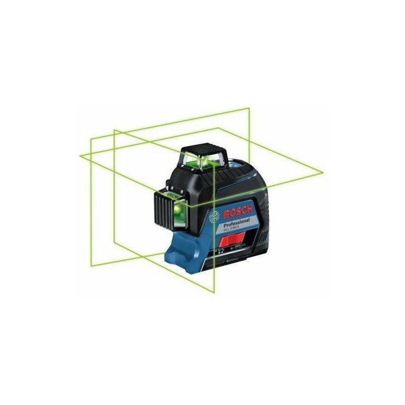 BOSCH.LASER PŁASZCZYZNOWY GLL 3-80 G ZIELONY WALIZKA