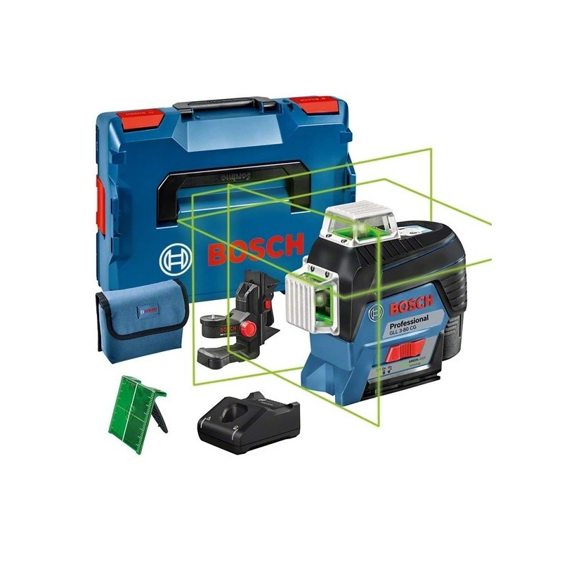 Bosch GLL 3-80 CG Professional Niwelator liniowy 30 m 500-540 nm ( 10 mW)