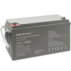 Qoltec Akumulator AGM | 12V | 150Ah | max. 2250A | 40.1kg