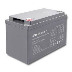 Qoltec Akumulator AGM | 12V | 100Ah | max 1200A | 28.1kg