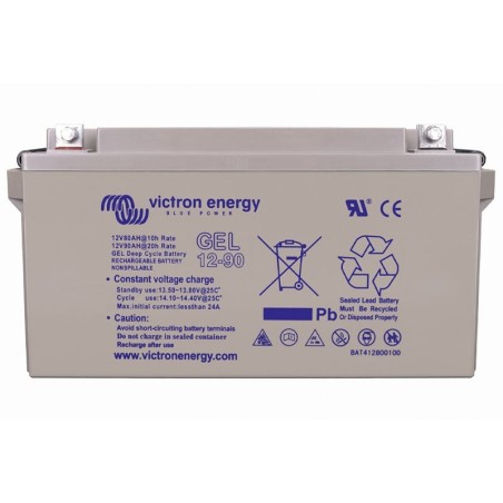 12V/90Ah Żelowa bateria do głębokiego cyklu.