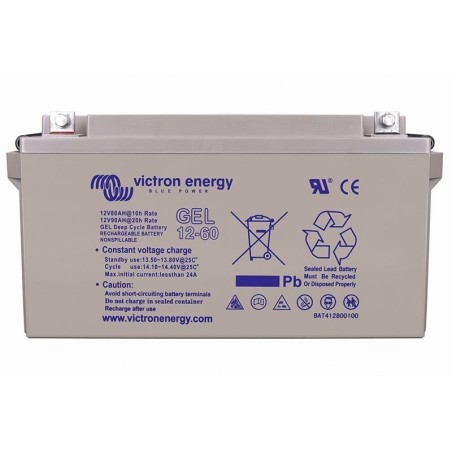 12V/60Ah Żelowa bateria do głębokiego cyklu.