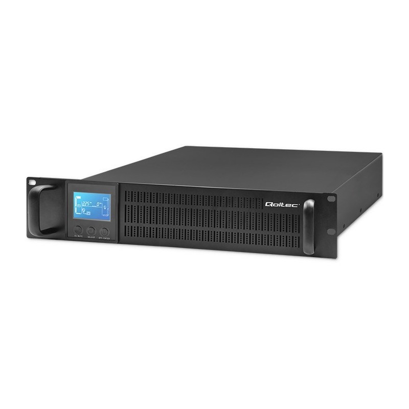 Qoltec Zasilacz awaryjny UPS RACK | 2kVA | 1600W | LCD