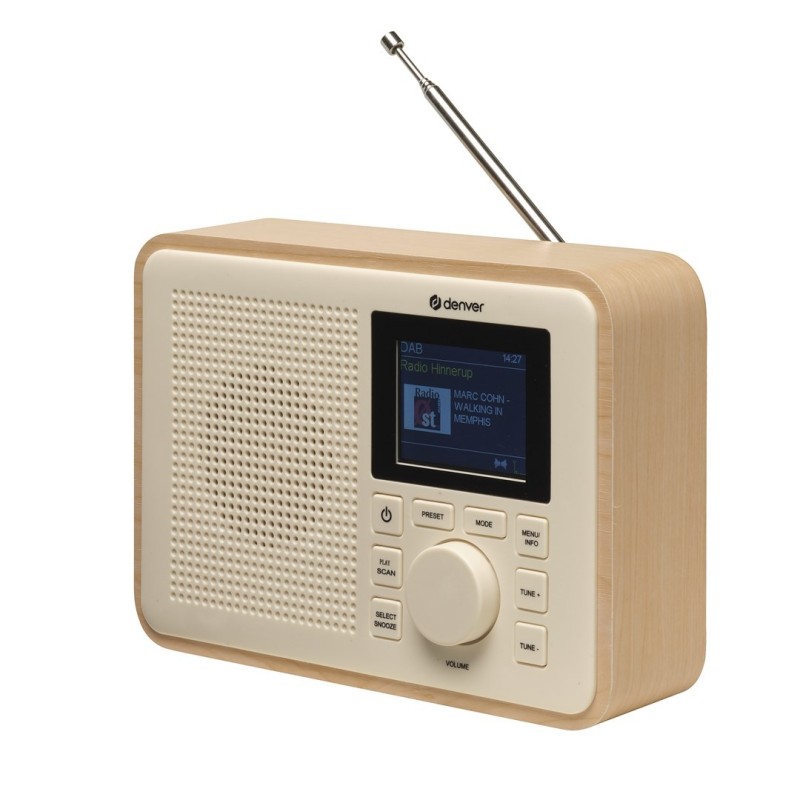 Radio DAB+/FM Denver Greenline DAB-60 light wood