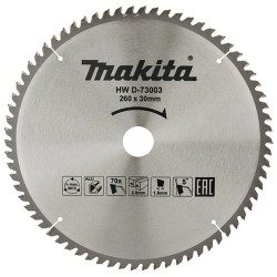 MAKITA PIŁA TARCZOWA 260x30x 70z ECONOM DO ALUMINIUM
