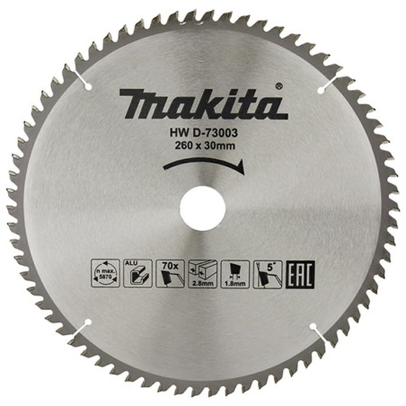 MAKITA PIŁA TARCZOWA 260x30x 70z ECONOM DO ALUMINIUM