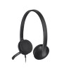 Logitech H340 USB Computer Headset Zestaw słuchawkowy Przewodowa Opaska na głowę Biuro/centrum telefoniczne USB Typu-A Czarny