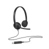 Logitech H340 USB Computer Headset Zestaw słuchawkowy Przewodowa Opaska na głowę Biuro/centrum telefoniczne USB Typu-A Czarny