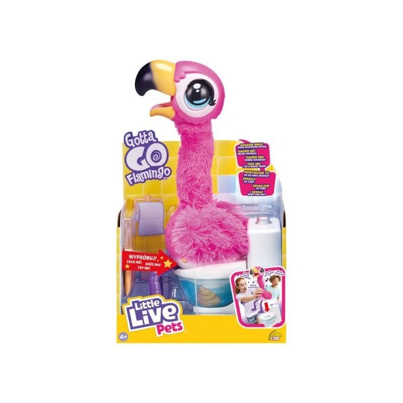 Little Live Pets 26222 Flaming na sedesie światło dźwięk funkcja robienia kupy p2