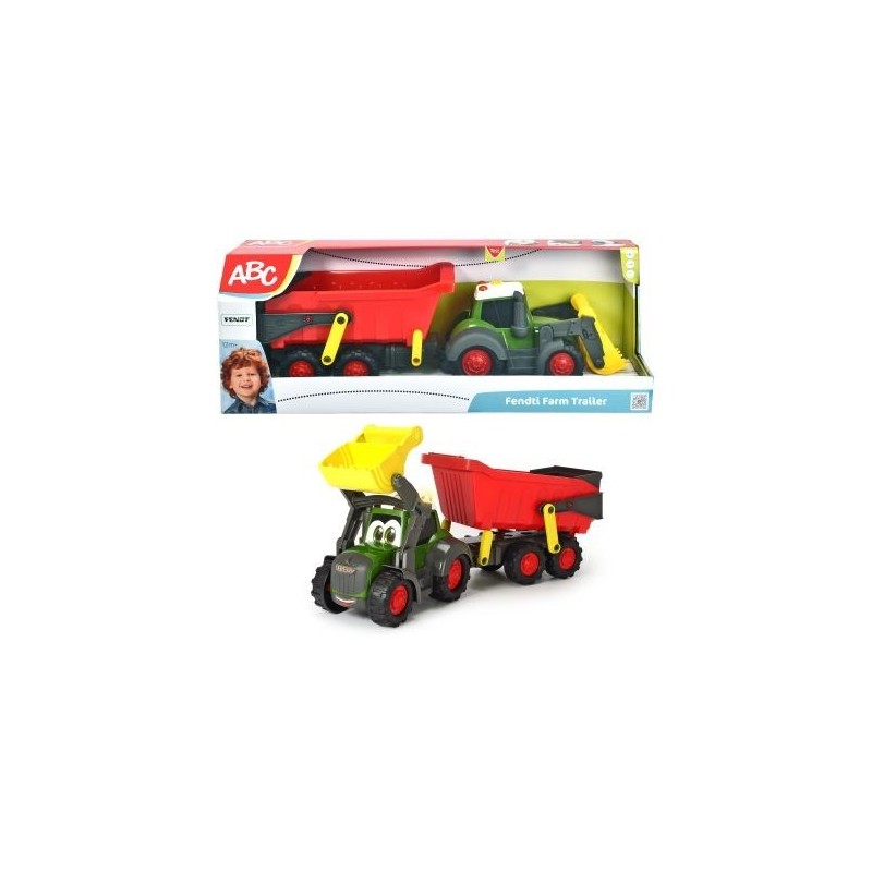 Traktor z przyczepą 65cm Happy Fendt ABC Dickie