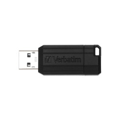 USB DRIVE 2.0 PIN STRIPE 8GB/BLACK READ UP TO 11MB/SEC
