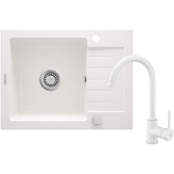 Zlewozmywak granitowy z baterią 1-komorowy z ociekaczem ZQZAA11A 5907650876915