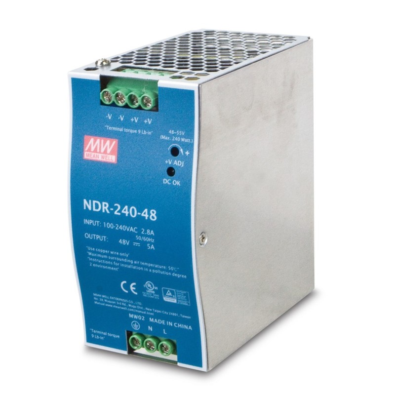 PLANET PWR-240-48 moduł zasilaczy 240 W Niebieski, Szary PLANET PWR-240-48 moduł zasilaczy 240 W Niebieski, Szary