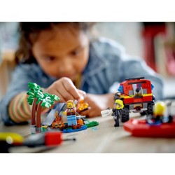LEGO City 60412 Terenowy wóz strażacki z łodzią ratunkową