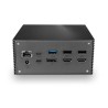 Lindy 43378 stacja dokująca Przewodowa USB 3.2 Gen 2 (3.1 Gen 2) Type-C Szary