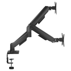 SAVIO PODWÓJNY UCHWYT BIURKOWY NA MONITORY 17"-32" 2X 2-9 KG NA SPRĘŻYNIE UM-04