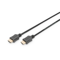 Kabel połączeniowy HDMI 1.4 High Speed Ethernet 1080p60Hz FHD HDMI A/HDMI A M/M czarny 2m