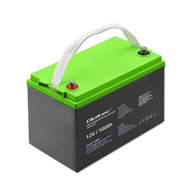 Qoltec Akumulator żelowy | 12V | 100Ah | GEL | 29.3kg
