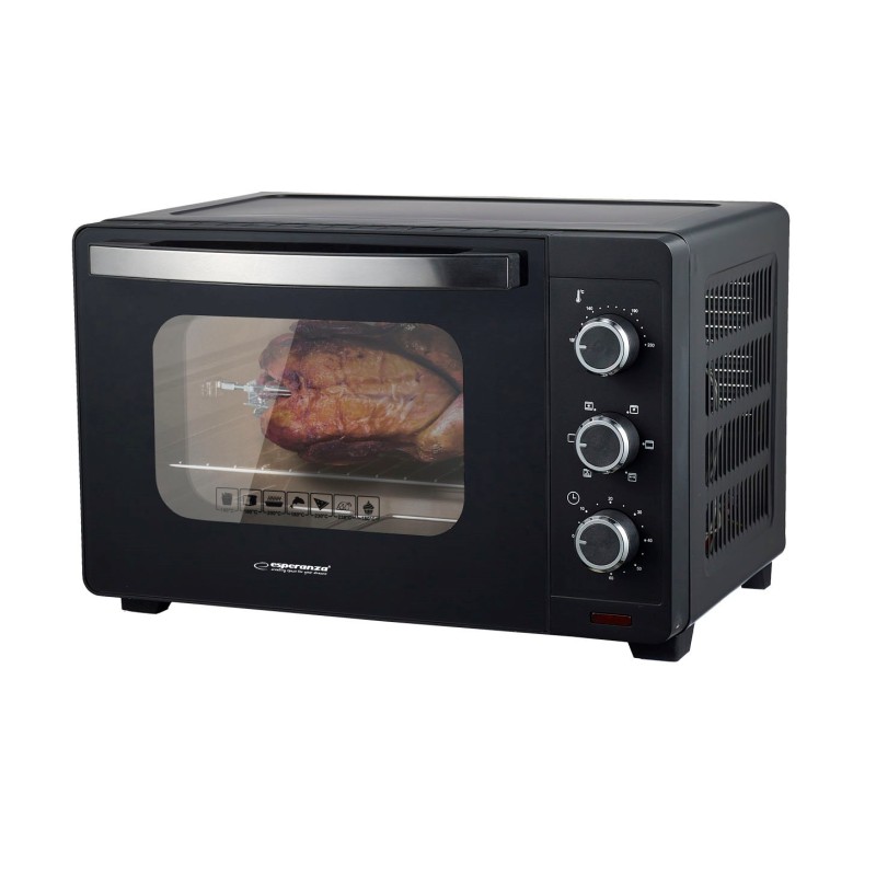ESPERANZA MINI PIEKARNIK Z KONWEKCJĄ I ROŻNEM NAPOLI 1600W 25L EKO006N ESPERANZA MINI PIEKARNIK Z KONWEKCJĄ I ROŻNEM NAPOLI 1600W 25L EKO006N