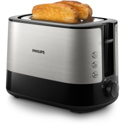 Philips Viva Collection HD2635/90 toster 7 2 kaw. Czarny, Tytan