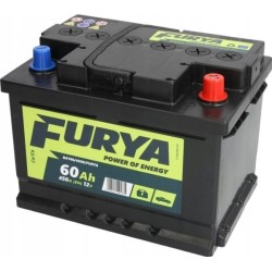 Akumulator FURYA 12V 60Ah/450A (P+ biegun standardowy) 242x175x175 B13 - stopka o wysokości 10,5 mm (rozruchowy)
