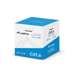 Lanberg LCS6-11CU-0305-S kabel sieciowy Szary 305 m Cat6 SF/UTP (S-FTP)