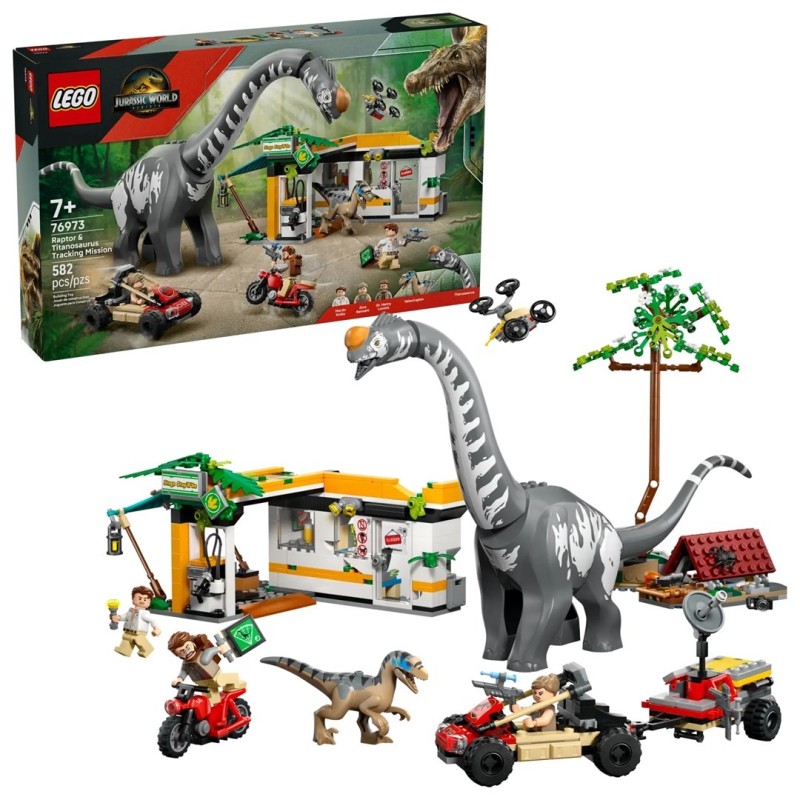 Lego 76973 Jurassic World - Na tropie tytanozaura i raptora Lego 76973 Jurassic World - Na tropie tytanozaura i raptora