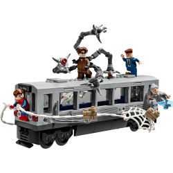 LEGO Marvel 76321 Spider-Man kontra Doc Ock — scena w metrze