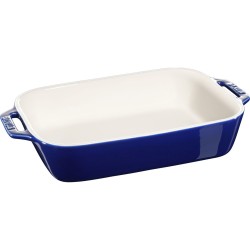 Prostokątny półmisek ceramiczny Staub - 2.4 ltr, Niebieski