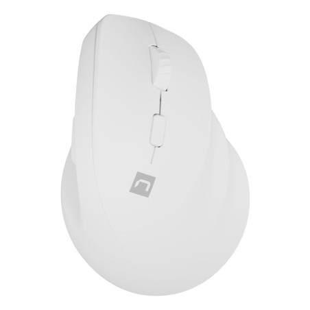 NATEC MYSZ WERTYKALNA CRAKE 2 BEZPRZEWODOWA 2400DPI BT 5.2 +2.4GHZ BIAŁA