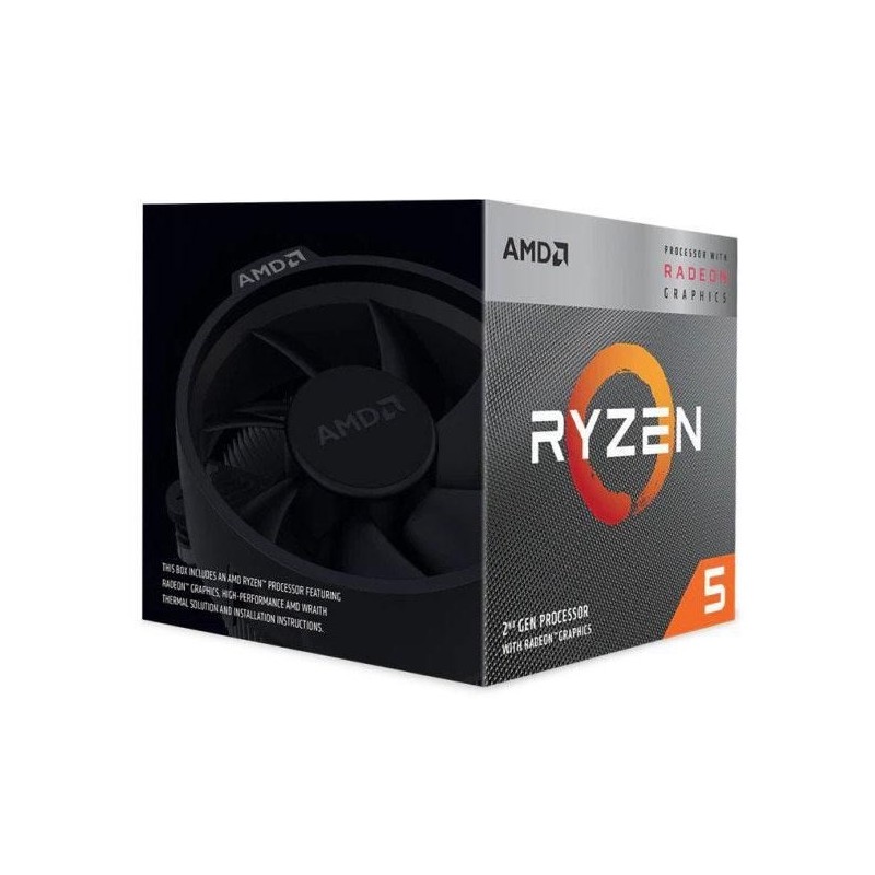 Procesor AMD Ryzen 5 3400G YD3400C5FHBOX (3700 MHz (min) 4200 MHz (max) AM4 BOX) Procesor AMD Ryzen 5 3400G YD3400C5FHBOX (3700 MHz (min) 4200 MHz (max) AM4 BOX)