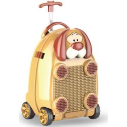 Klocki plus walizka podróżna dla dzieci Piesek 3D 1091711